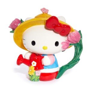 Blue Sky Clayworks Hello Kitty Sweet Farmer Teapot, 7.25-inch Height, Kitchen Accessories, Ceramic