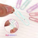 Macaron Colored Paper Clips, Large Paper Clip, 2" Jumbo Paper Clips,300pcs Big Paper Clips for Office Supplies