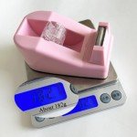 ROSEUP Desktop Tape Dispenser Heavy Duty Desk Accessories Floral Office Tape Dispensers, Weighted Non-Skid Base, Macaron Green