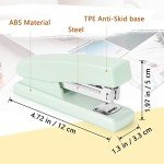 Tamaki Stapler, Office Stapler, Stapler for Desk Portable Durable Staplers Office Supplies (Green)