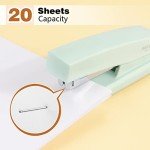 Tamaki Stapler, Office Stapler, Stapler for Desk Portable Durable Staplers Office Supplies (Green)