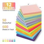 Sticky Notes, 12 Pads, 3x3 inches, Soft Pastel Self-Stick Note Pads, Perfect for Office, Study, and Daily Life Organization - Soft Pastel