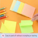 Mr. Pen Lined Sticky Notes - 3x3, 6 Pads, 45 Sheets, Pastel Colors