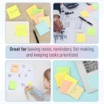 Mr. Pen Lined Sticky Notes - 3x3, 6 Pads, 45 Sheets, Pastel Colors