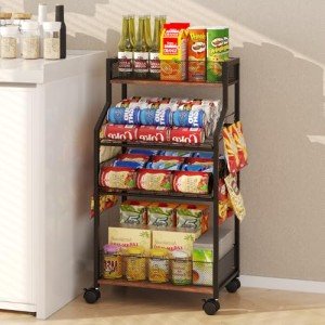 Homsorout Rolling Can Organizer for Pantry
