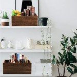 Set of 3 Rustic Wood Nesting Storage Crates