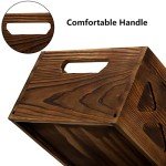 3 Pack Rustic Wooden Nesting Storage Crates