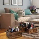 3 Pack Rustic Wooden Nesting Storage Crates
