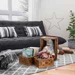 3 Pack Rustic Wooden Nesting Storage Crates