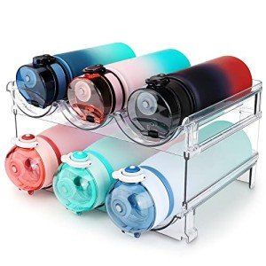 Water Bottle Organizer Rack - 2 Pack Set