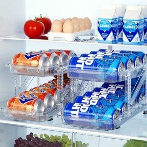 Expandable Soda Can Organizer Dispenser - 2 Pack