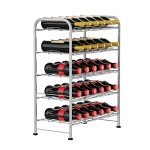 5-Tier Freestanding Water Bottle Storage Rack