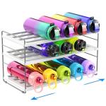 Adjustable 3-Tier Kitchen Cabinet Bottle Organizer