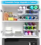 Adjustable 3-Tier Kitchen Cabinet Bottle Organizer