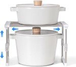 Adjustable Expandable Cabinet Organizer - White