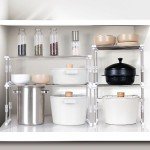 Adjustable Expandable Cabinet Organizer - White