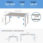 Adjustable Expandable Cabinet Organizer - White
