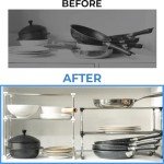 Adjustable Expandable Cabinet Organizer - White