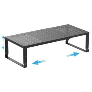 Expandable Black Spice Rack Shelf Organizer