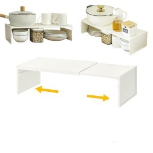 Adjustable Stackable Kitchen Shelves for Smart Storage