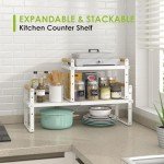 Expandable Stackable Shelf Organizers – 2 Pack