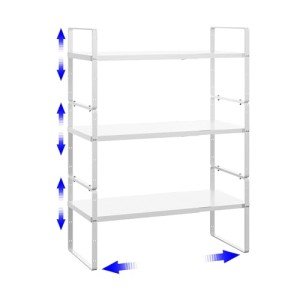 Expandable Cabinet Shelf Organizer - 3 Pack