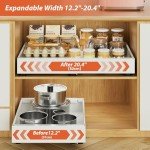 16.5" Deep Pull Out Cabinet Organizer - 2 Pack