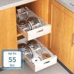 21" Deep Pull-Out Cabinet Organizer with Drawers