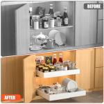 DEKAVA Expandable Pull-Out Cabinet Organizers - 2 Pack