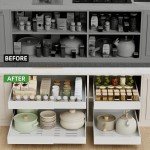 4-Pack Adjustable Pull-Out Cabinet Organizers