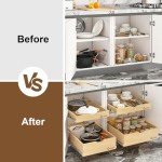 Pull-Out Kitchen Cabinet Drawers Organizer 26" Wide