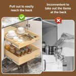 Pull-Out Kitchen Cabinet Drawers Organizer 26" Wide