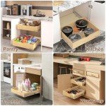 Pull-Out Kitchen Cabinet Drawers Organizer 26" Wide