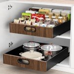 21" Slide Out Cabinet Organizer with Drawers
