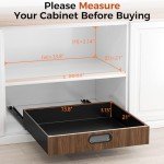 21" Slide Out Cabinet Organizer with Drawers