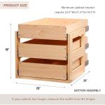 Pull-Out 3-Tier Cabinet Drawers with Soft Close