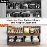21" Slide Out Cabinet Organizer with Drawers
