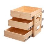 Pull-Out 3-Tier Cabinet Drawers with Soft Close