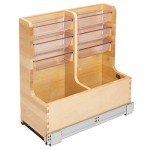 30" Wood Vanity Sink Pull-Out Organizer - Maple
