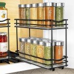 LYNK Pull Out Spice Rack Organizer - 2 Tier