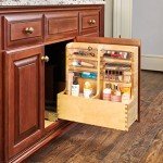 30" Wood Vanity Sink Pull-Out Organizer - Maple