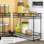 LYNK Pull Out Spice Rack Organizer - 2 Tier