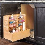 30" Wood Vanity Sink Pull-Out Organizer - Maple
