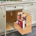 30" Wood Vanity Sink Pull-Out Organizer - Maple