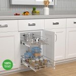 2-Tier Pull Out Shelves for Kitchen Cabinets