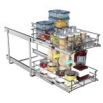 2-Tier Pull Out Shelves for Kitchen Cabinets
