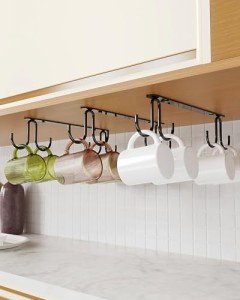 Under Cabinet Mug Hooks - 3 Pack
