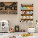 Rustic Coffee Mug Holder Rack - 2 Pack