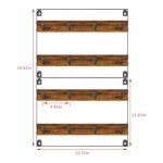 Rustic Coffee Mug Holder Rack - 2 Pack
