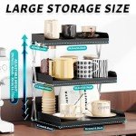 3-Tier Collapsible Coffee Bar Organizer - Black